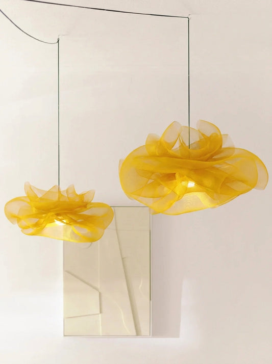 Yellow Petal Pendant Light