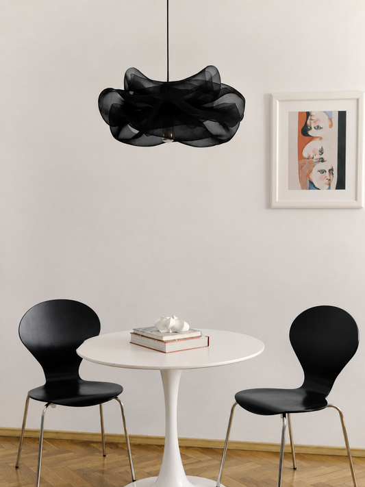 Black Petal Pendant Light