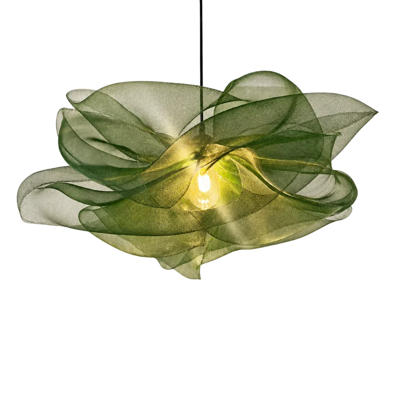 Modern Green Petal Pendant Light