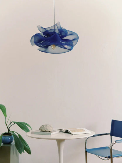 Blue Petal Pendant Light