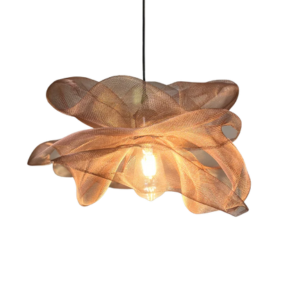 Handmade Wire Mesh Flower Chandelier