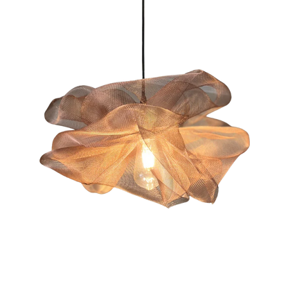 Handmade Wire Mesh Flower Chandelier