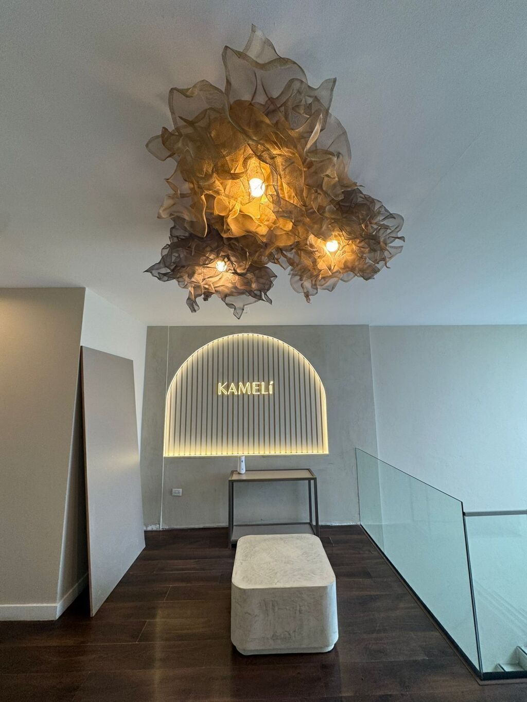 Modern Beige Floral Pendant Light