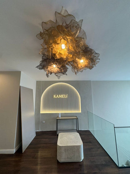 Modern Beige Floral Pendant Light