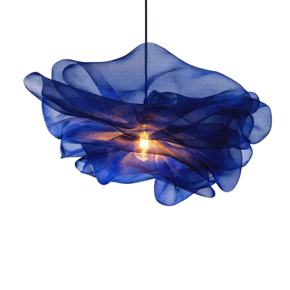 Modern Blue Petal Pendant Light