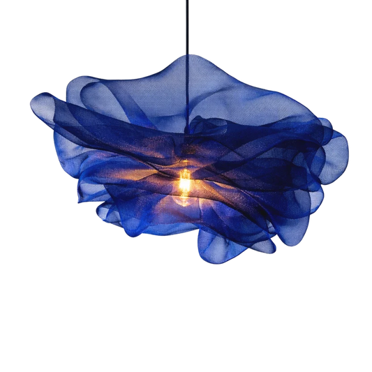 Modern Blue Petal Pendant Light
