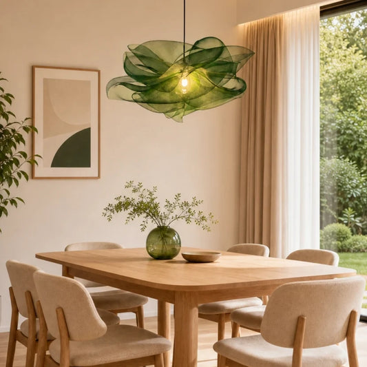 Modern Green Petal Pendant Light