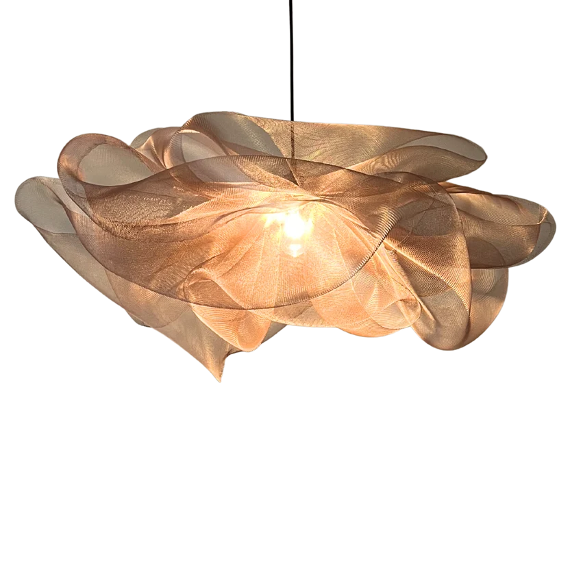 Handmade Wire Mesh Flower Chandelier