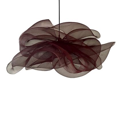 Modern Maroon Petal Pendant Light