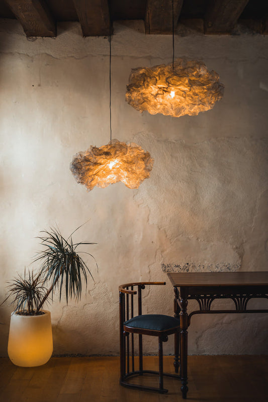 Modern Champagne Floral Pendant Light