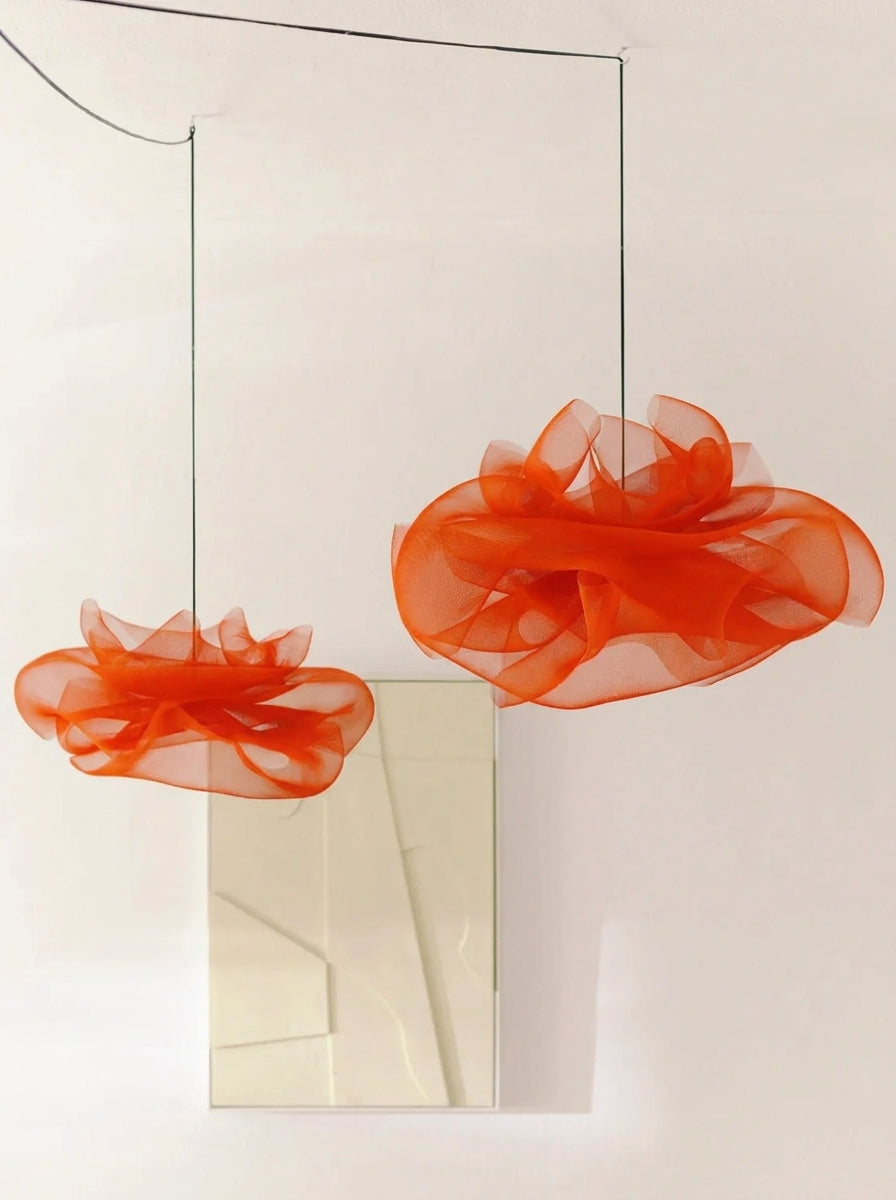 Orange Petal Pendant Light