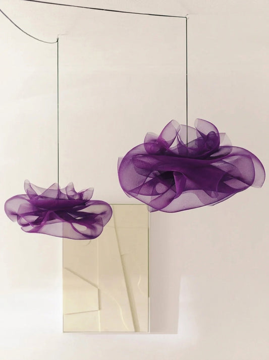Violet Purple Petal Pendant Light