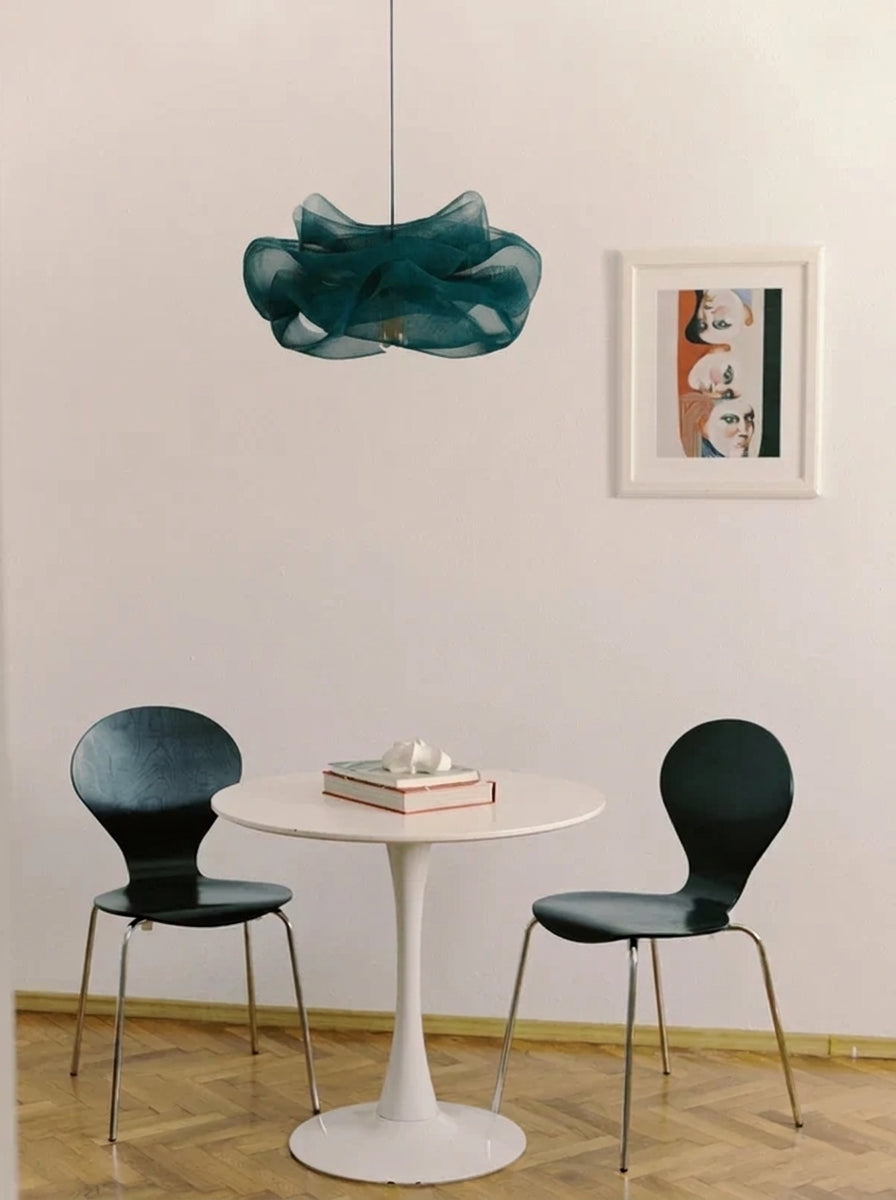 Dark Teal Petal Pendant Light