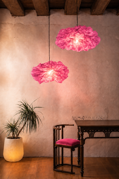 Modern Champagne Floral Pendant Light