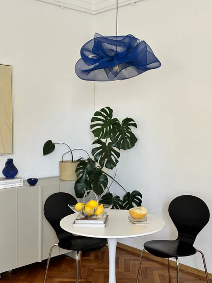 Blue Petal Pendant Light