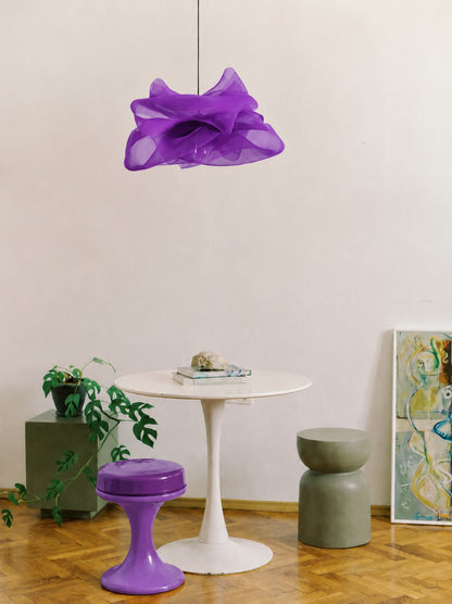 Violet Purple Petal Pendant Light