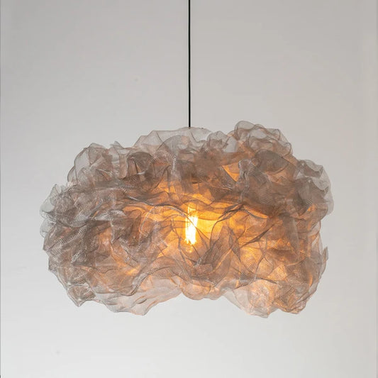 Modern Champagne Floral Pendant Light