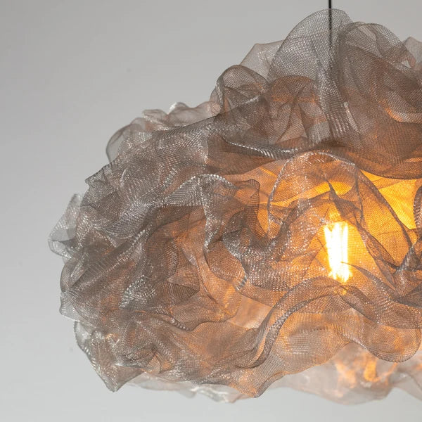 Modern Champagne Floral Pendant Light