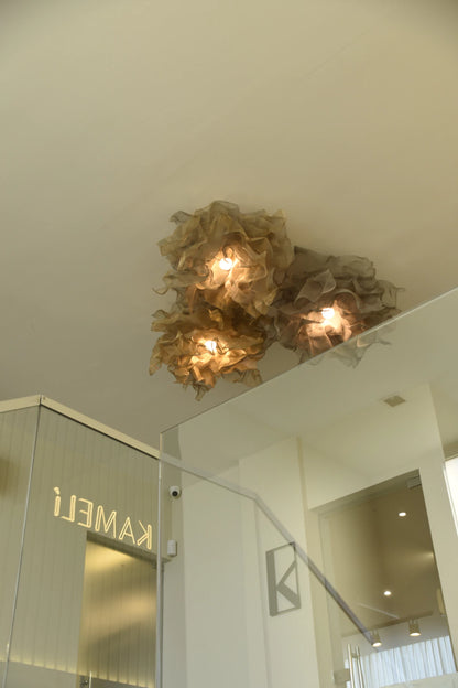 Modern Beige Floral Pendant Light