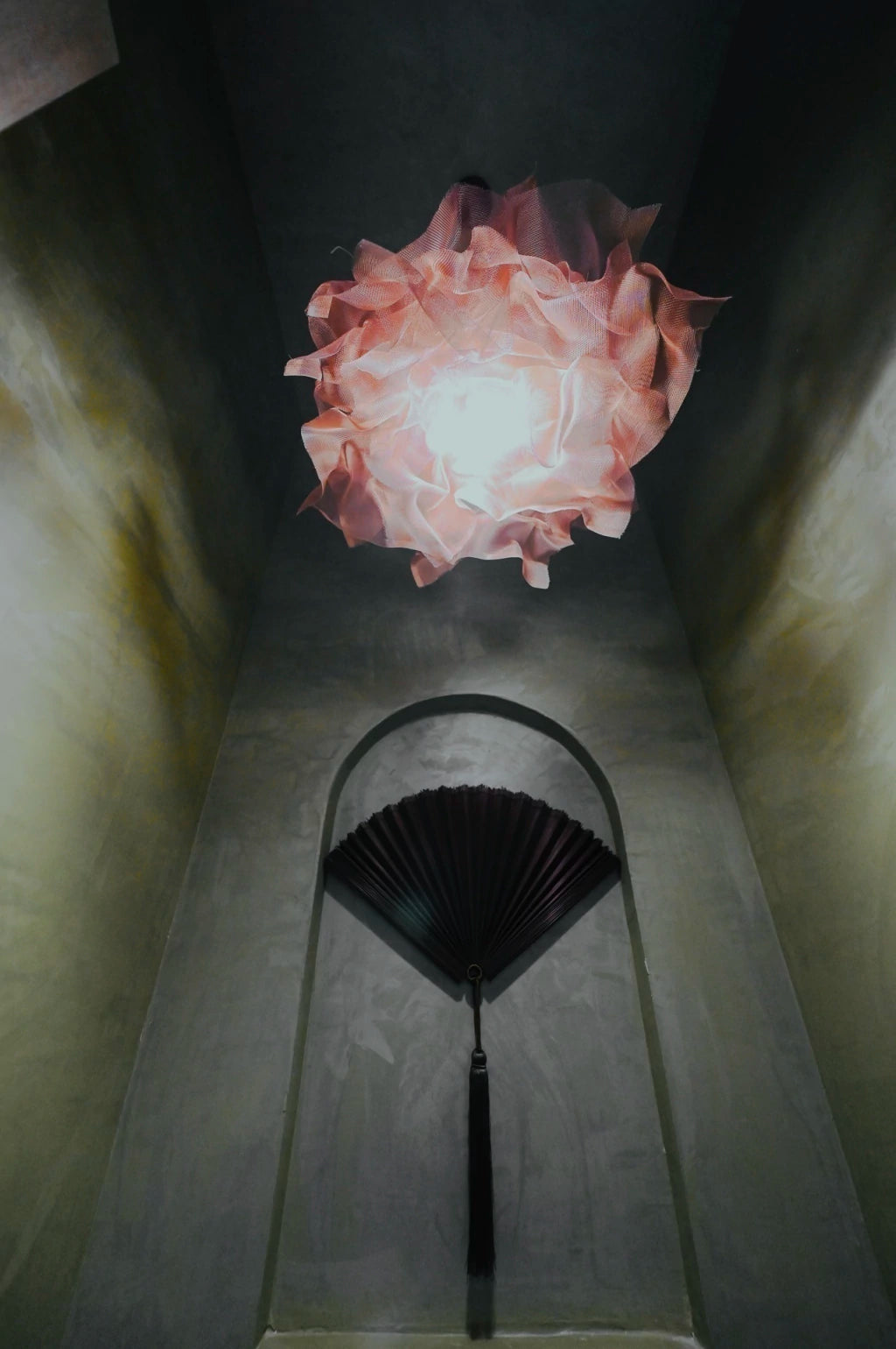 Modern Beige Floral Pendant Light