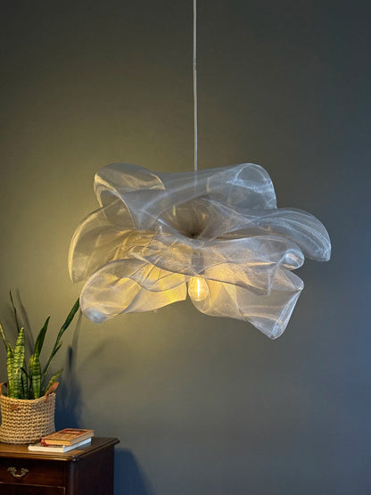 White Petal Pendant Light