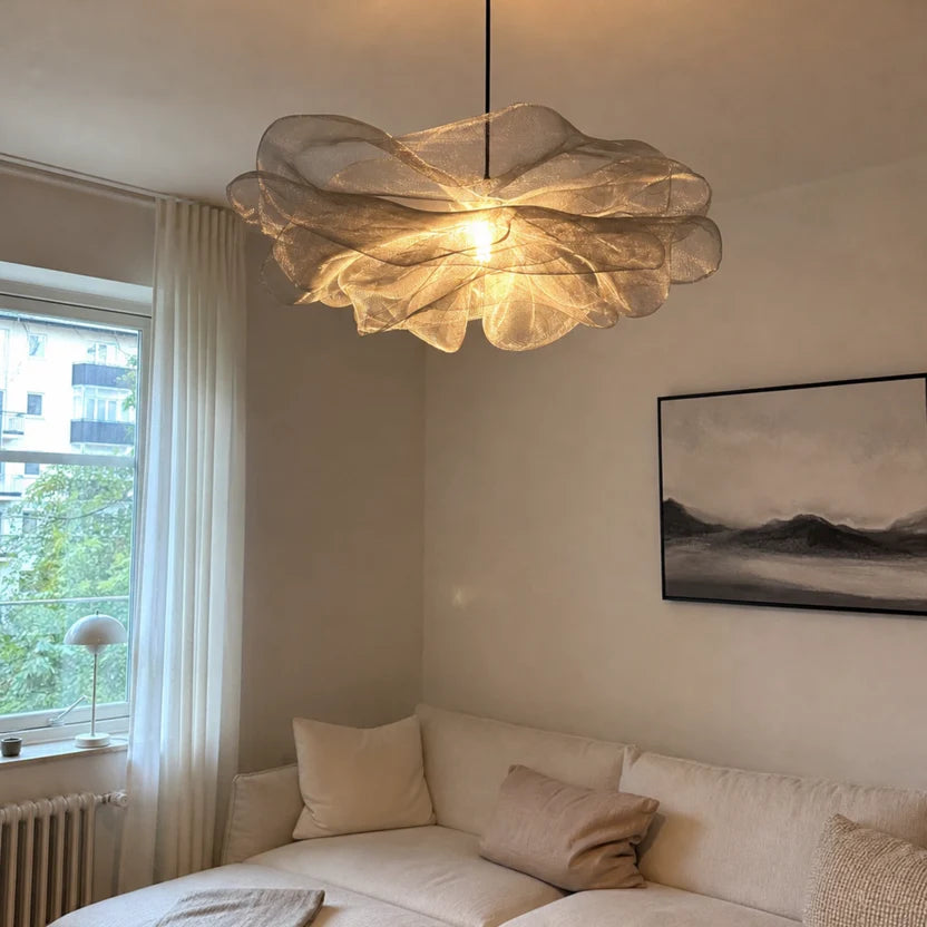 Modern White Petal Pendant Light
